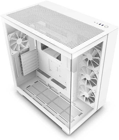 NZXT H9 Flow Edition ATX Mid Tower Case White NZXT H9 Flow Edition ATX Mid Tower Case White